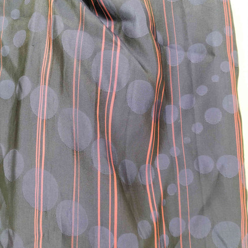 ヨウジヤマモトプリュスノアール YOHJI YAMAMOTO+NOIR 02SS ドット×ストライプ サイドボタンスリットアシンメトリースカート レディース  2